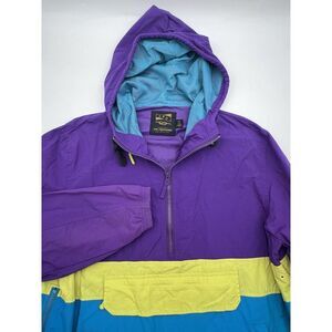 CPO Provisions 1/2 Zip Multicolor Windbreaker Jacket‎ Large Long Sleeve